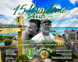 Baptême de capoeira à Nantes 2026 – ECB avec Mestre Nicuri et invités